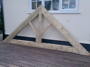 Traditional king post truss